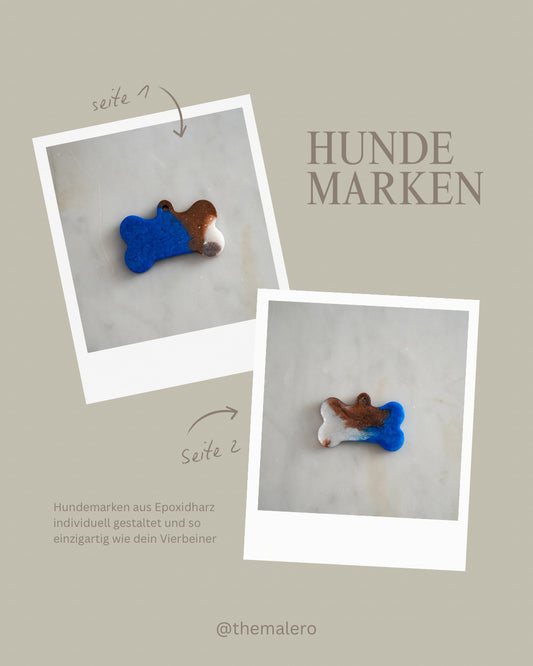 Hundemarke Knochen